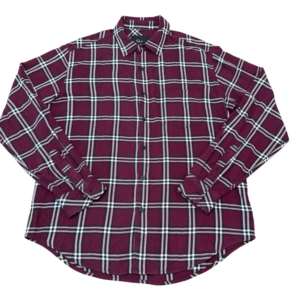 Rails Lennox Plaid Flannel Long Sleeve‎ Button Up Shirt Size L